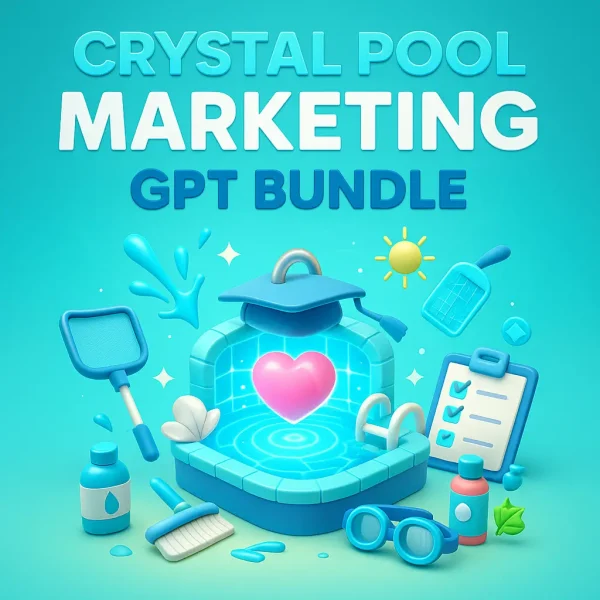 Crystal Pool Marketing GPT Bundle for Pool Services | AI, GPT & Prompt ...